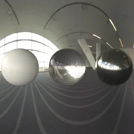 Empty convention hall